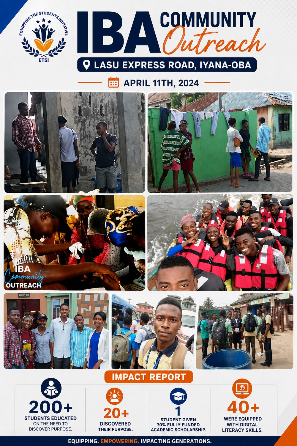 IBA Community Outreach impact report on Lasu Express Road, Iyana-Oba
