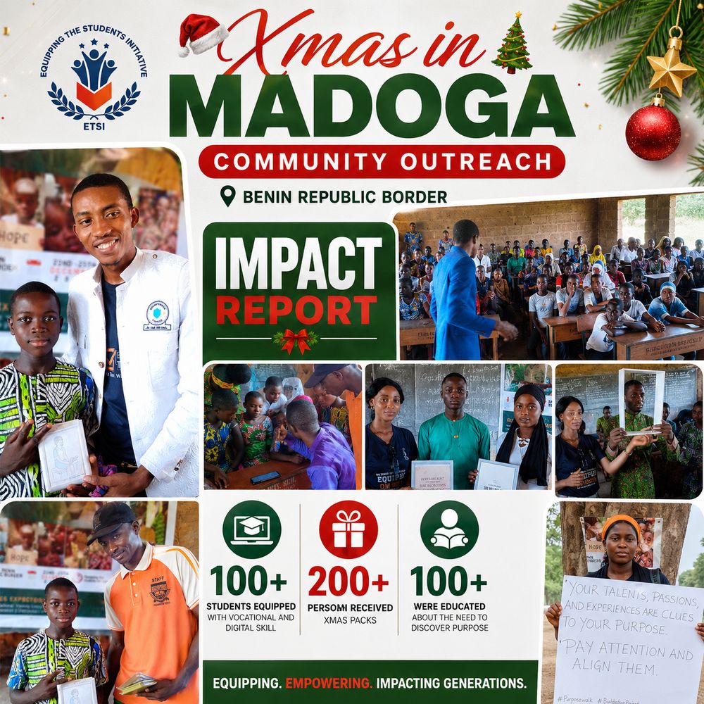 Xmas in Madoga community outreach impact report at the Benin Republic border